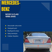 W211 E-clas Qabaq bufer xromu  