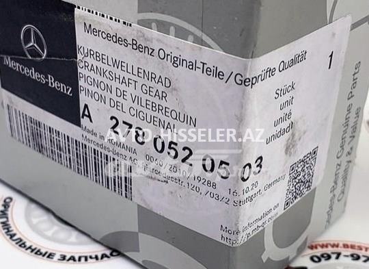 Kolenvalın şesternası M278