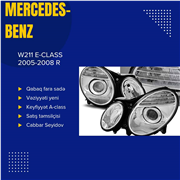 W211 E-clas Qabaq bufer xromu  