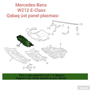  W212 Mercedes  üst panel plasmas
