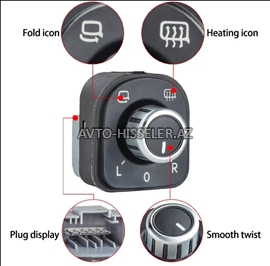 VW passat yan güzgüler idarə edici knopka