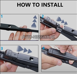 Porsche  Panamera ön şüşə siləcekləri (qabağ patpres şotkaları) 2012-2020