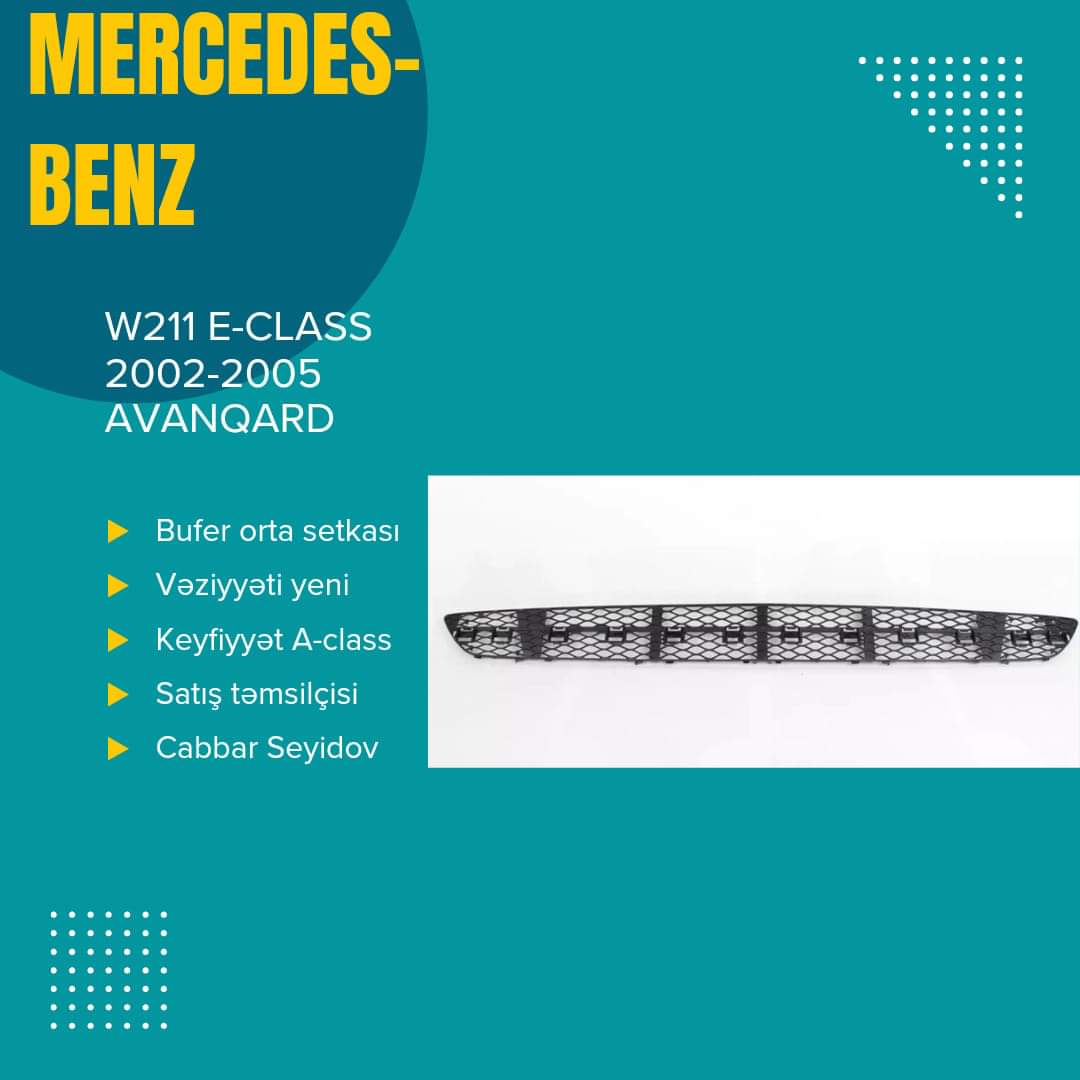 W211 E-clas Qabaq bufer xromu  