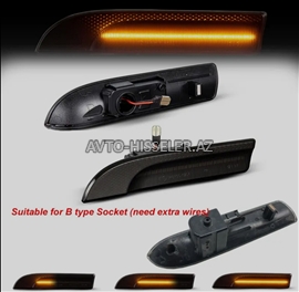 Porsche Panamera aşağı sağ və sol led dönmə işıqları (xənardar edici siqnallar)