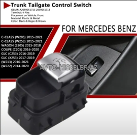 Mersedes C300,W205 baqaj açan knopka
