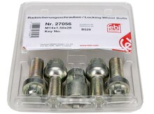 Avtomobil təkərləri üçün gizli kilidləmə boltları