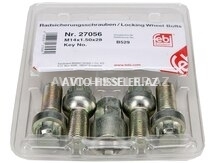 Avtomobil təkərləri üçün gizli kilidləmə boltları