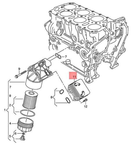 Transmissiya Yağı Soyuducu  Passat