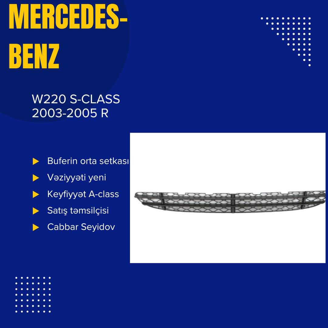 W211 E-clas Qabaq bufer xromu  