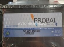 🔋 Probat 60Ah akkumulyator – Türkiyə