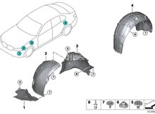 BMW G20 Arxa Qanad Altlığı (Padkrelnik)-51718494392 51718494391 -avto-hisseler.az