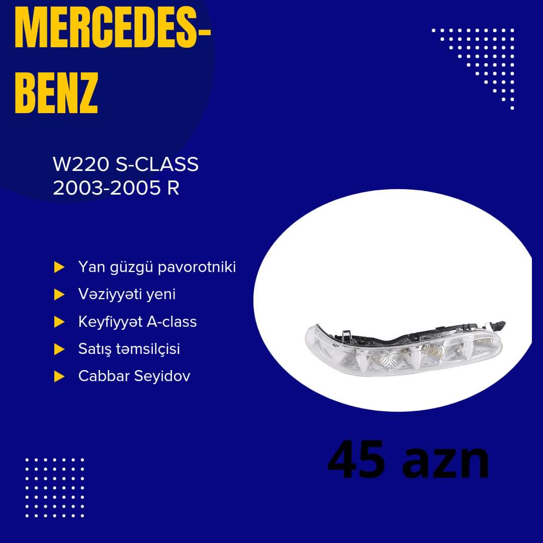 W211 E-clas Qabaq bufer xromu  