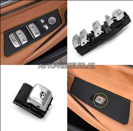 BMW G20,G30,G01,G02,F80,F90,X6,X7 şüşə (ayna) qaldıran knopk (düymə) bloku