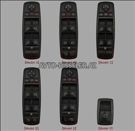 Mercedes ML,Gl şüşə qaldıran knopka