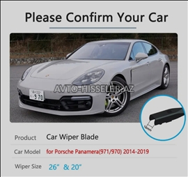 Porsche  Panamera ön şüşə siləcekləri (qabağ patpres şotkaları) 2012-2020