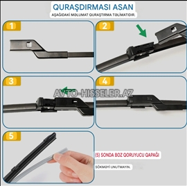 Audi Q7,Q5,Q3 şüşə təmizləyən silgi başlıqları