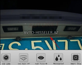 Porsche Cayenne ,Macan,Cayman,Panamera arxa görünüş kamerası (arxa baqaj kamerası)