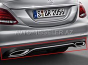 Mercedes-Benz W205 C205 Arxa Bufer Nikeli və Diffuser Xrom Kantı