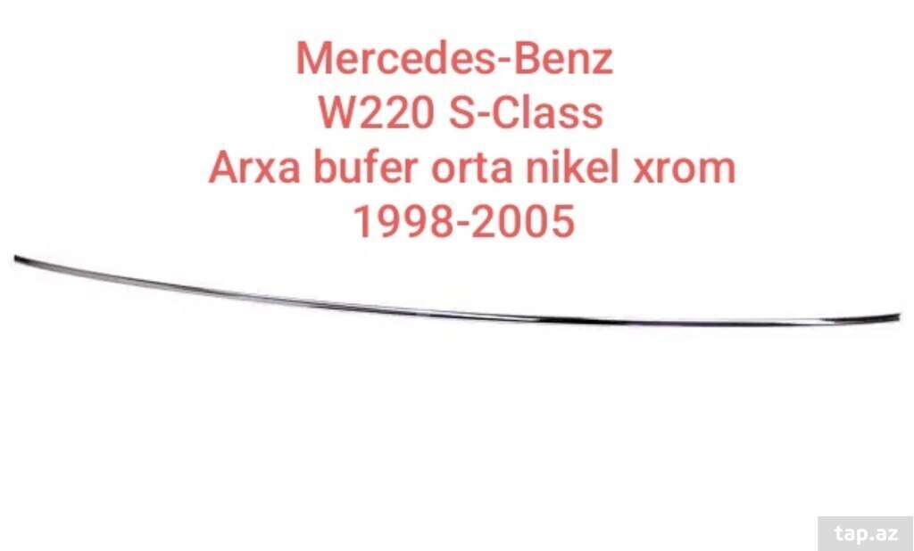 Mercedes W220, W211, W203 bufer kantı (Nikkel)