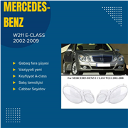 W211 E-clas Qabaq bufer xromu  