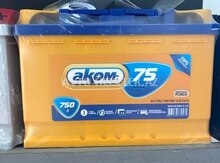 🔋 Akom Akumlyator 75Ah – 1 il zəmanət