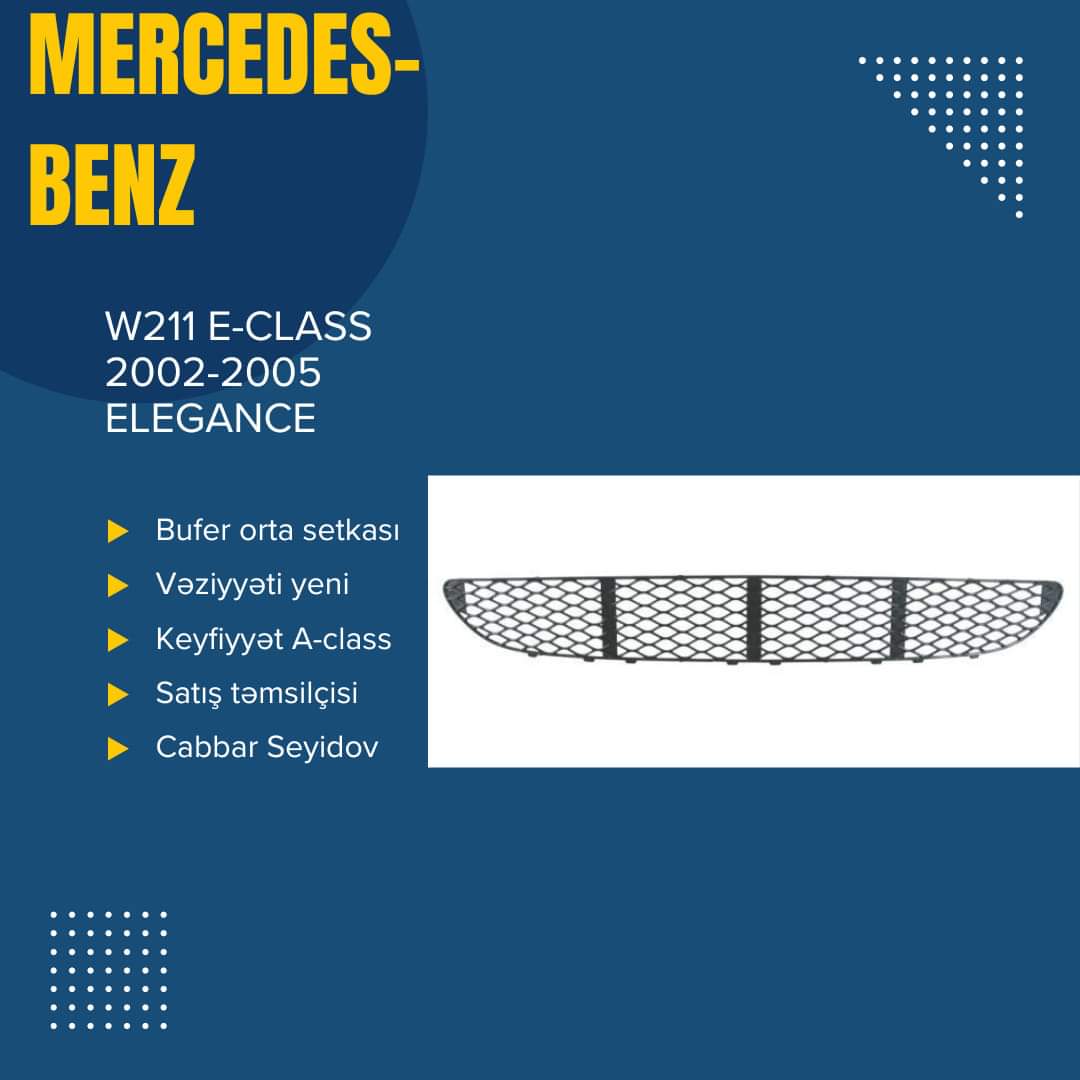 W211 E-clas Qabaq bufer xromu  